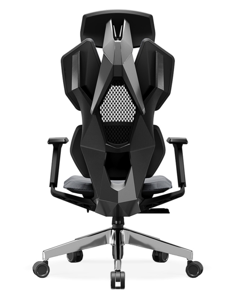Astron Grey with Chrome Frame Ergonomic Gaming Chair